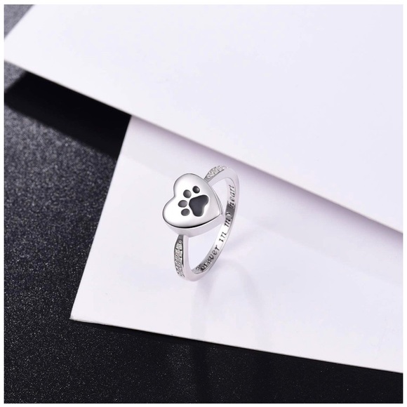 Pet Urn Ash Memorial Ring Eternal Memories Always In My Heart - Picture 3 of 8